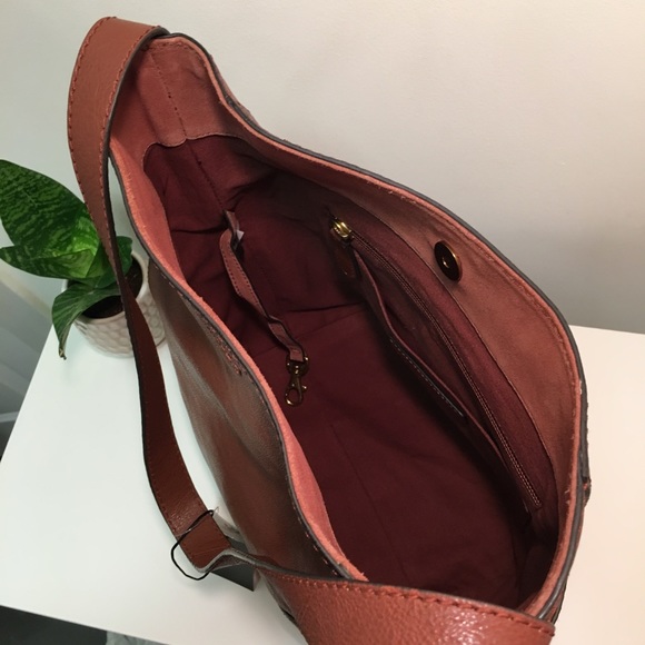 Frye Leather Side Pocket Hobo Cognac Bag - Picture 7 of 7